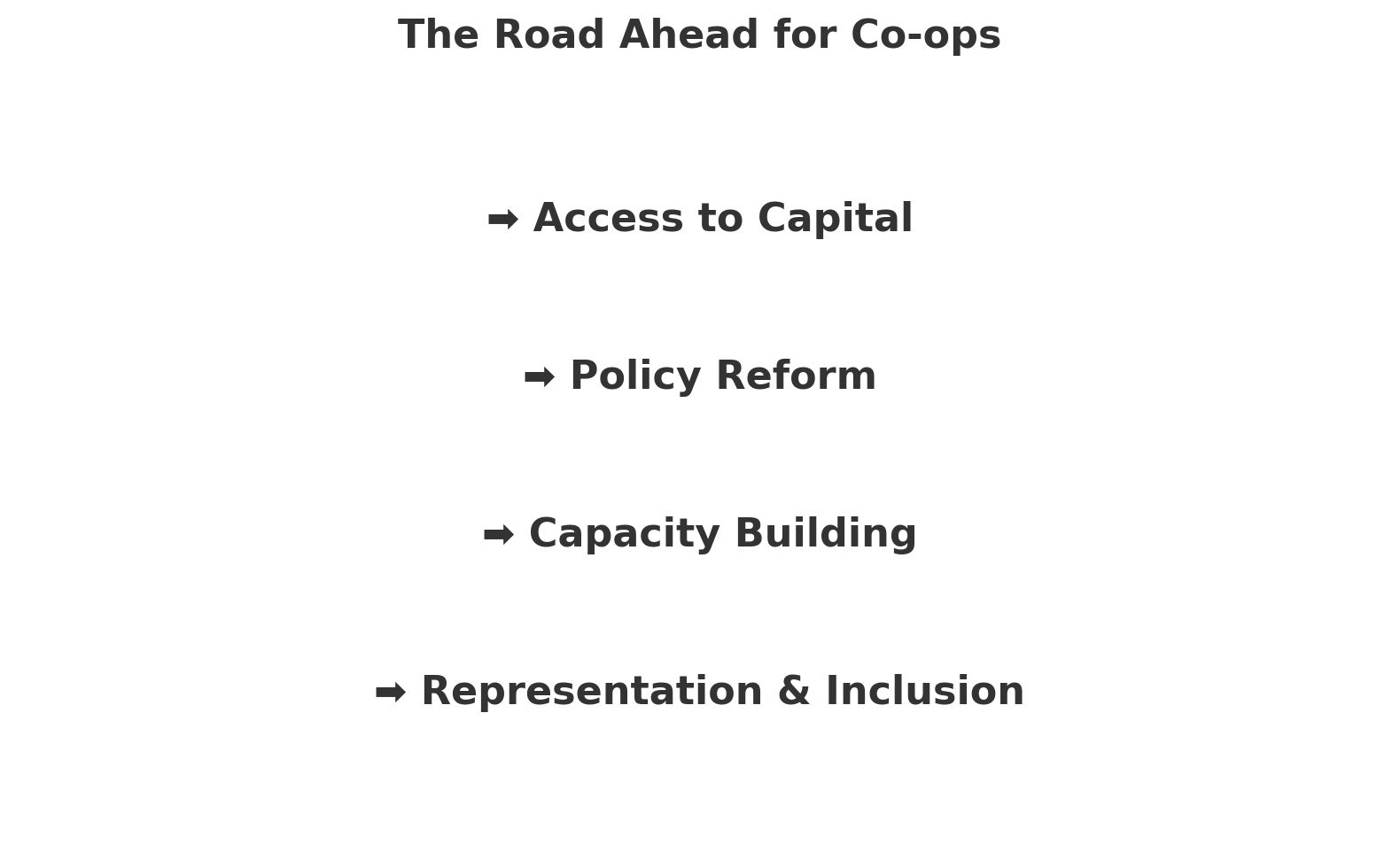 Community co-operative meeting